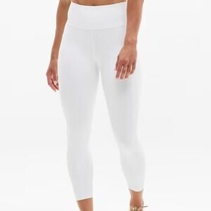 Athleta Interval Stash 7/8 Tight White Women's Size Small New With Tags